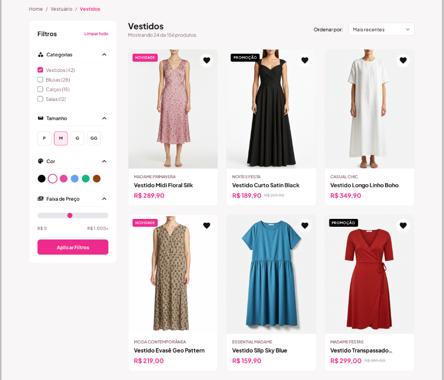 Catálogo de produtos